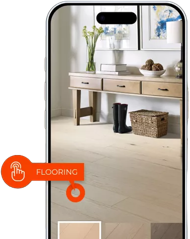 Roomvo visualizer on a phone